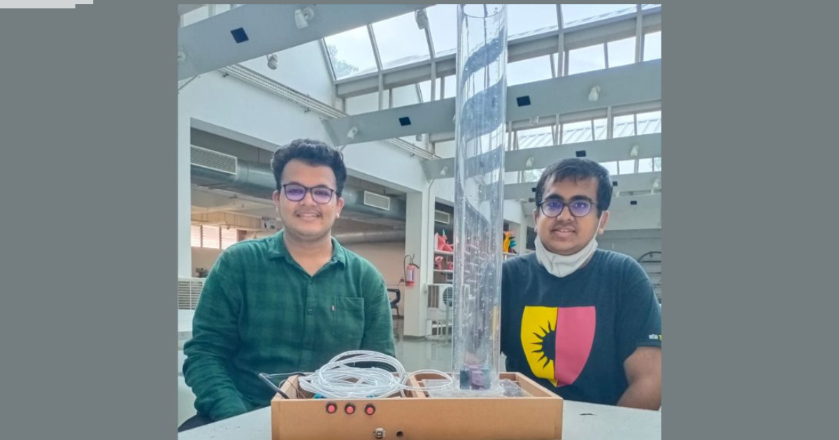 City boys develop a better, affordable version of bubble tube, apply for a patent